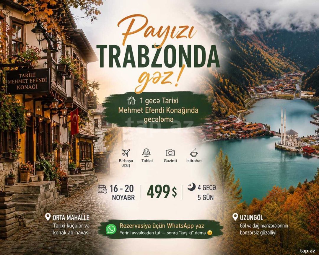 Trabzon turu — Mallar, Bakı