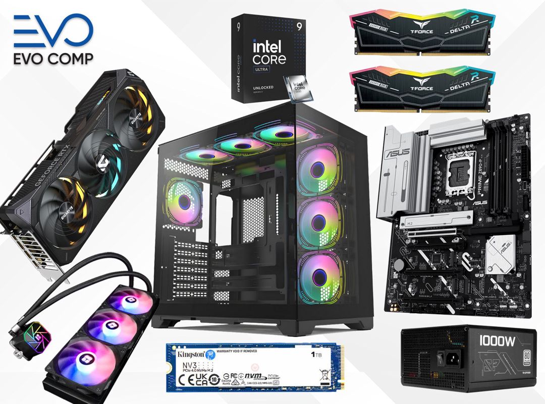 Evo ZenithMaster RTX 5080 16GB Ultra 9 285K 64GB 1TB Gaming PC — Masaüstü kompüterlər, Bakı