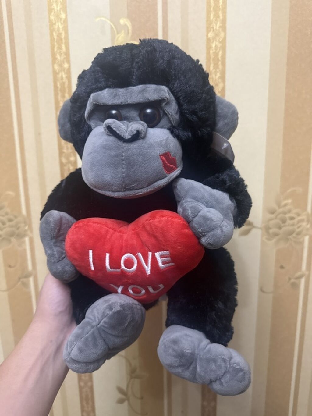 Yumşaq oyuncağ – “I LOVE YOU” ürəkli meymun - Model: qucaqlanan — Yumşaq oyuncaqlar, Bakı