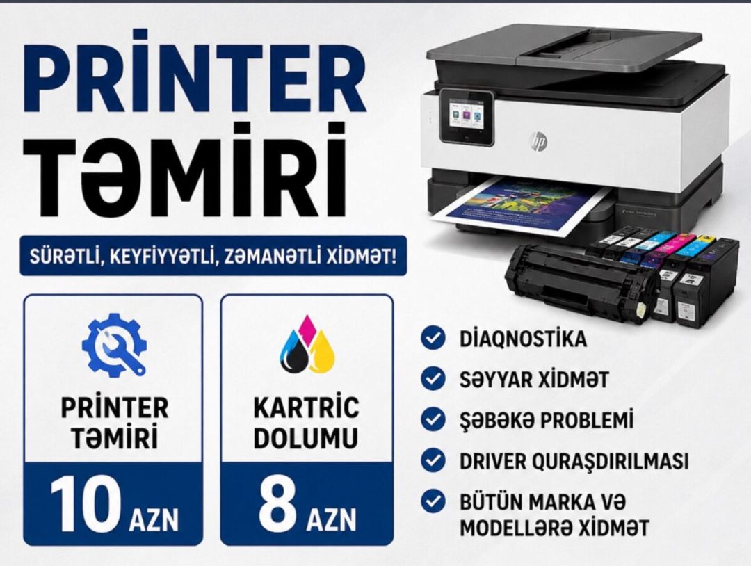 Printer təmiri — Mallar, Bakı