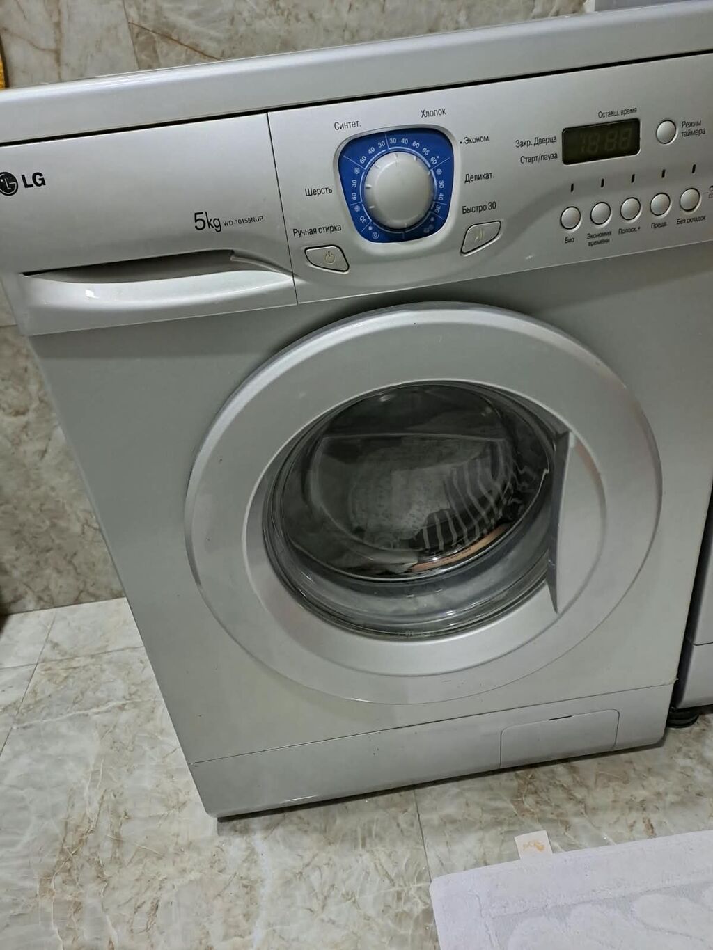 Paltaryuyan maşın LG, 5 kq, İşlənmiş, Avtomat, Qurutmasız — Paltaryuyan maşınlar, Bakı (2)