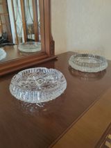 Kəsimli şüşə (kristal üslubunda) boşqab/çerez qabı – 2 ədəd dəst - — Səma