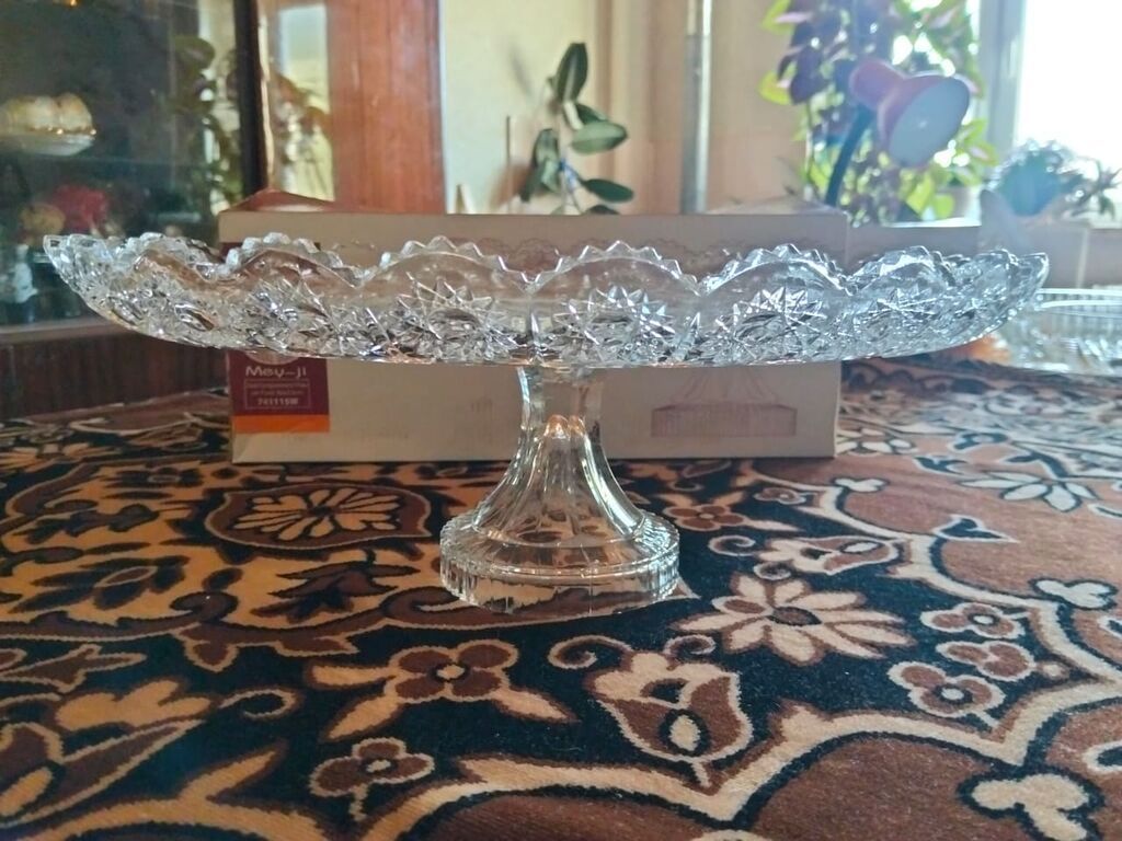 Tort və şiriniyyat qabı, Şüşə, Türkiyə — Mallar, Bakı (2)