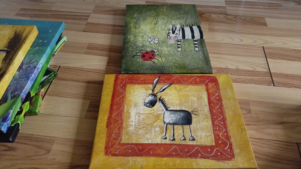 Uşaq otağı üçün rəngarəng divar rəsmləri/set - Ölçülər: təxmini 30x40 — Mallar, Bakı (3)