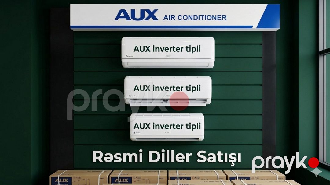 Kondisioner Aux inverter ağ R32 30-35 kv — Ev texnikası, Bakı (2)