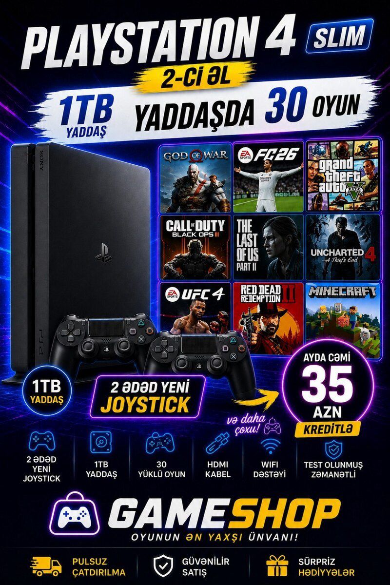 PlayStation 4 slim jailbreak — Elektronika, Bakı