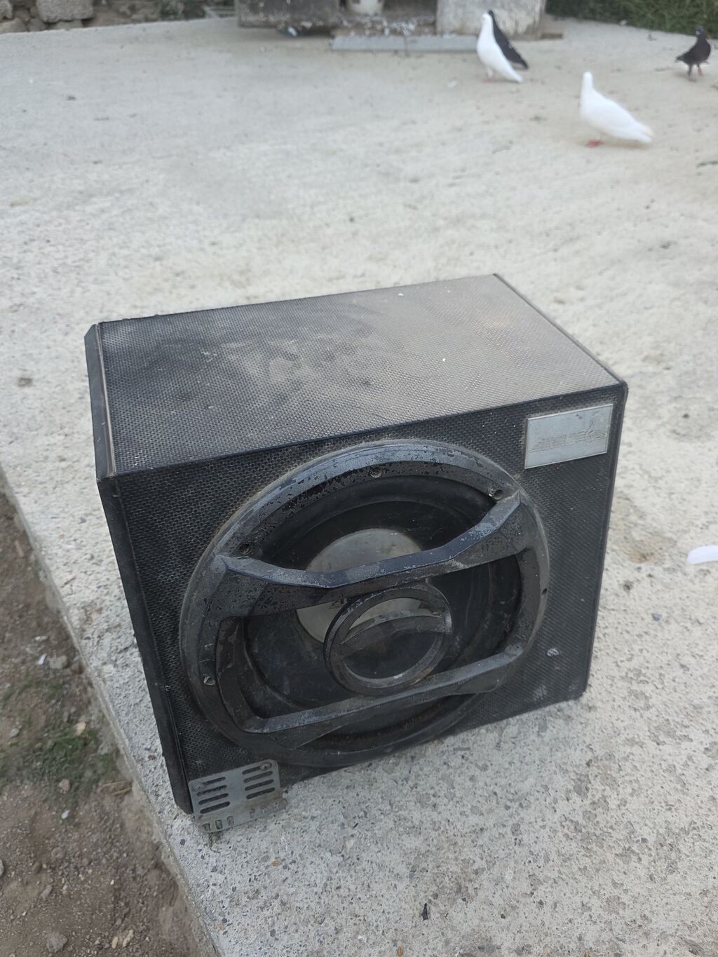 Aktiv bas səsgücləndiricisi (subwoofer) - Korpus: taxta/kompozit, ön — Elektronika, Digah (10)