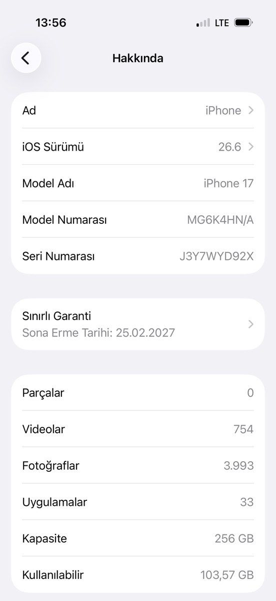 Apple iPhone 17 White 256GB/8GB — Telefonlar və qadjetlər, Bakı (3)