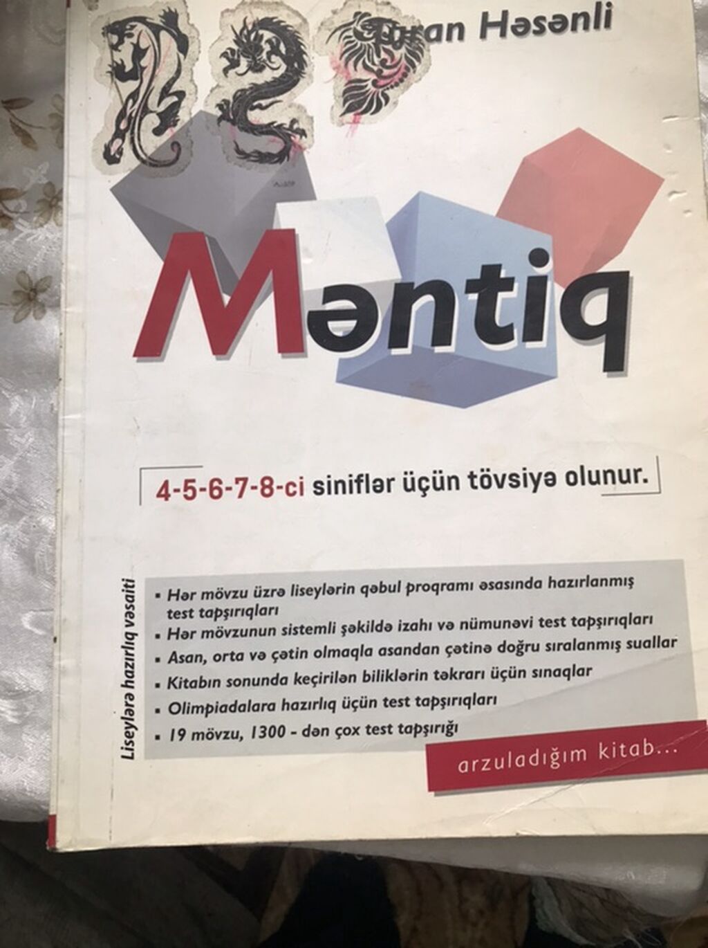 Məntiq – liseylərə hazırlıq və olimpiada üçün test toplusu • — Kitablar və jurnallar, Bakı