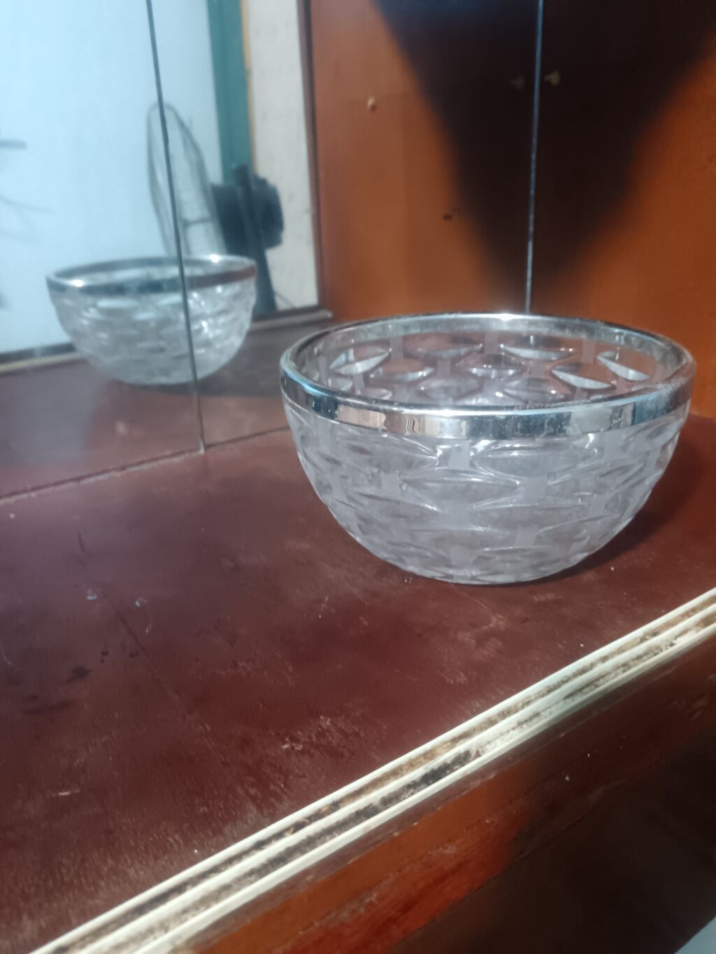 Şüşə meyvə/salat qabı - Material: qalın, şəffaf şüşə - Dizayn: kəsim — Mallar, Bakı