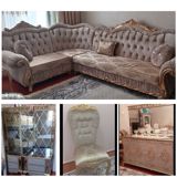 Klassik üslubda zərif qonaq otağı dəsti - Künc divan: Yumşaq — Furniture