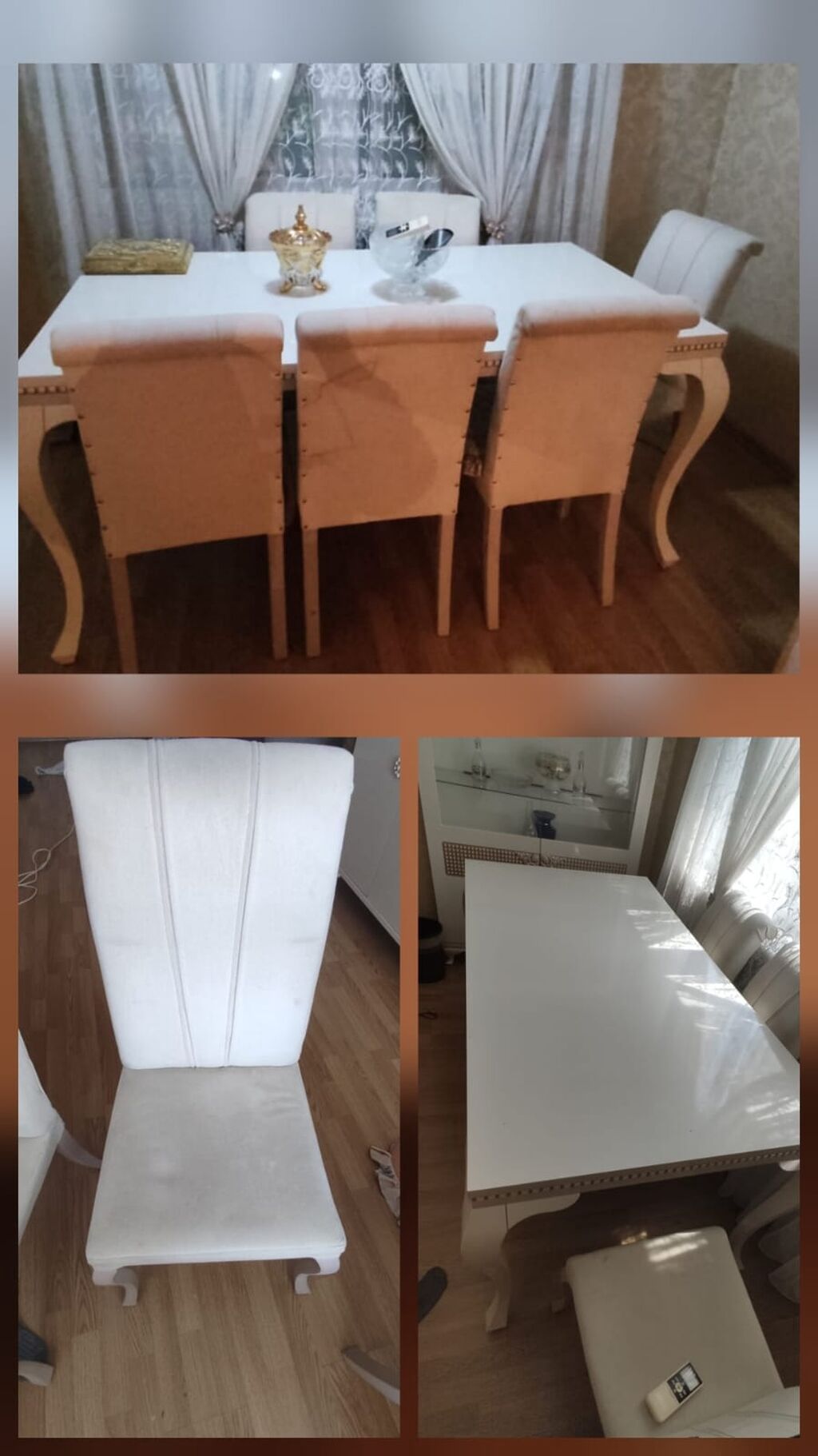 Tecili evden cixmalidir. Masa 6 oturacaq. ag renq deyil sud molocniy — Mebel, Bakı