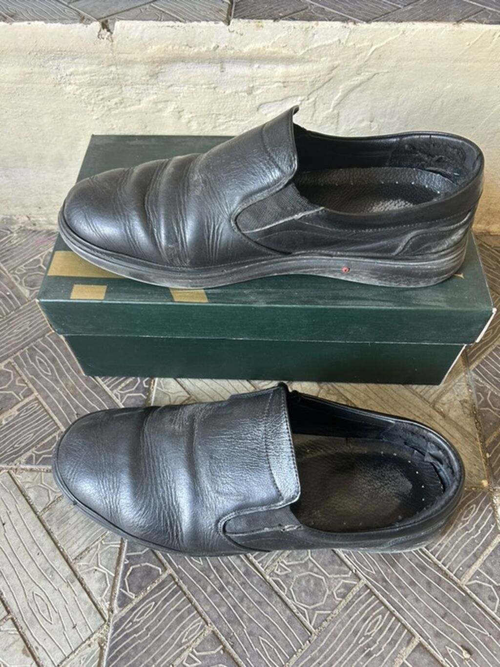 Qara rəngli kişi loaferləri - Model: Slip-on (bağsız), klassik loafer — Ayaqqabılar, Bakı (3)