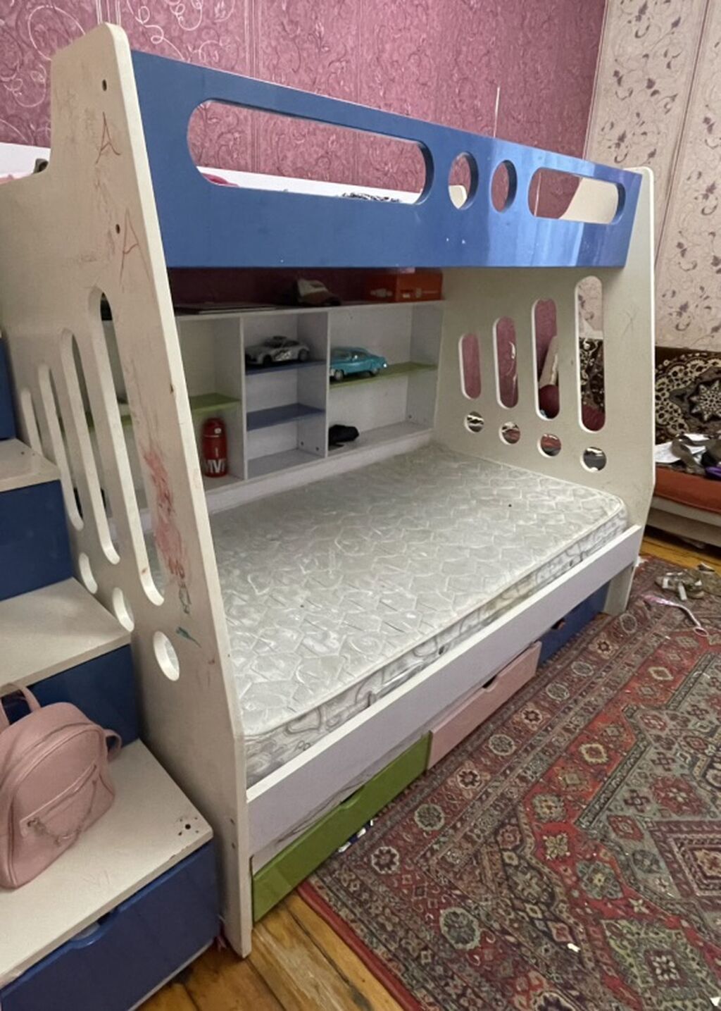 Uşaq üçün iki qatlı modul çarpayıu - Aşağı hissə: geniş bir — Mebel, Bakı (2)