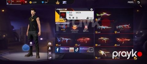 Free Fire hesabı – “OLD VASTA” - Səviyyə: 66 - Bölgə: Türkiyə - Like — Şirvan
