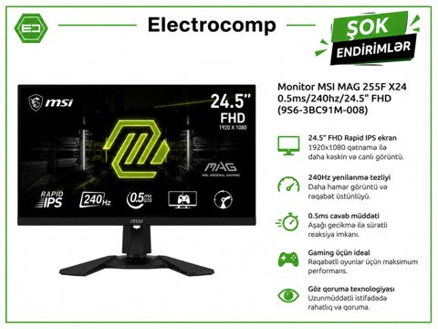 MSI MAG 255F X24 Gaming Monitor