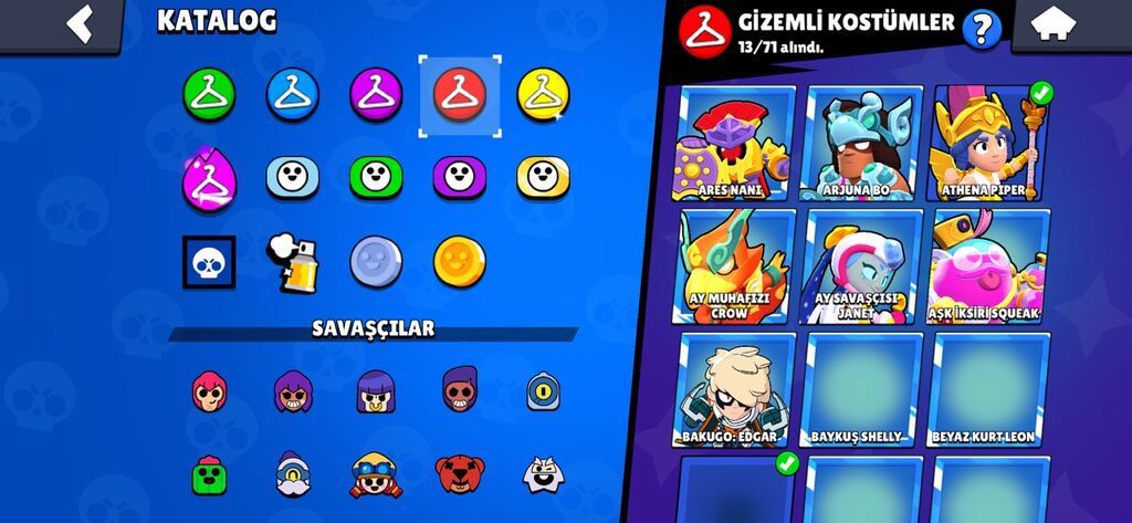 Brawl Stars hesabda 250+ kostüm var nadir emojiler nadir köstümler var — Mallar, Cəlilabad (8)