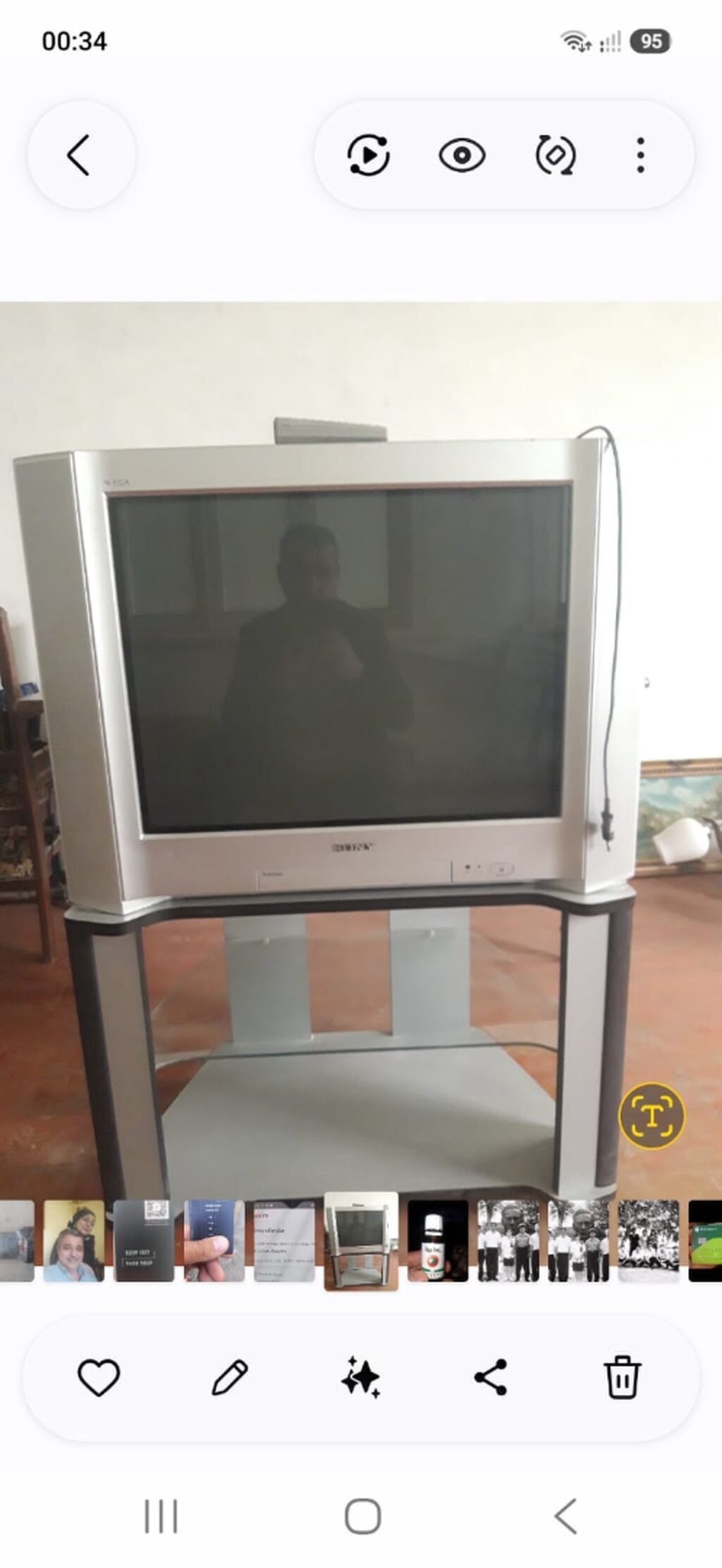 SONY tv. 90 ekran . işlək vəziyyətdə. problemi yoxdu — Televizorlar, Gəncə