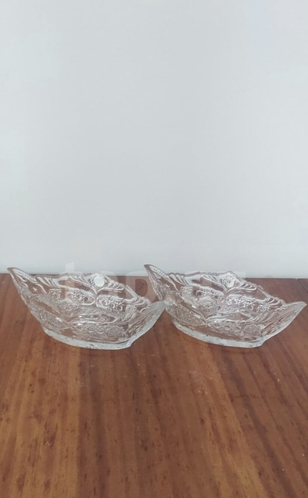 Şüşə salat/qəlyanaltı qabları – 2 ədəd dəst - Material: şəffaf, qalın — Fərdi qablar, Bakı (2)