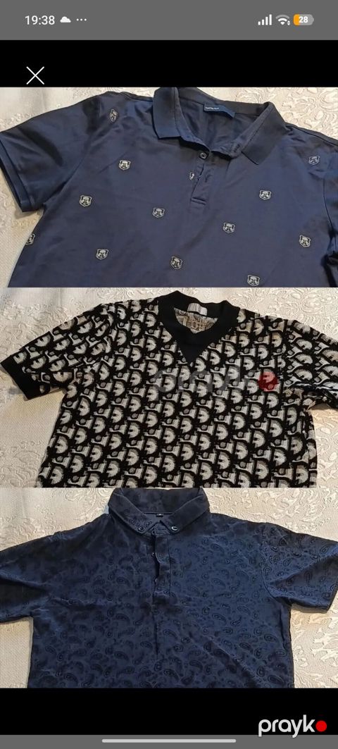 Futbolka, Dior, rəng - Göy — Digah
