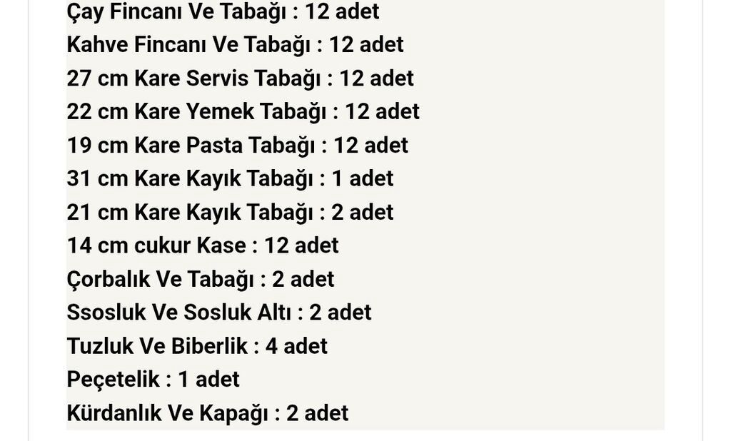 Nahar dəsti, Farfor, 6 nəfərlik, Türkiyə — Mallar, Bakı (6)