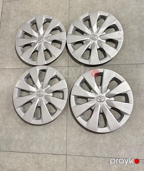 Toyota üçün polad disk və kalpak dəsti — 4 ədəd, qara, 15–16 düym — Bakı