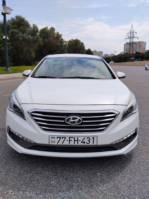 Hyundai Sonata Sport – ağ rəngli, zərif və komfortlu sedan.masnin 2015