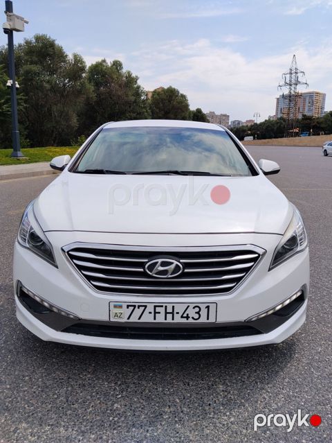 Hyundai Sonata Sport – ağ rəngli, zərif və komfortlu sedan.masnin 2015