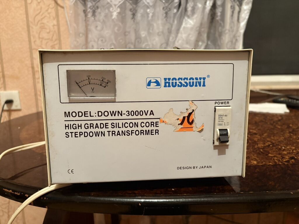 HOSSONI Step-Down Transformator – Model: DOWN-3000VA - Güc: 3000 VA - — Transformatorlar, Mehdiabad