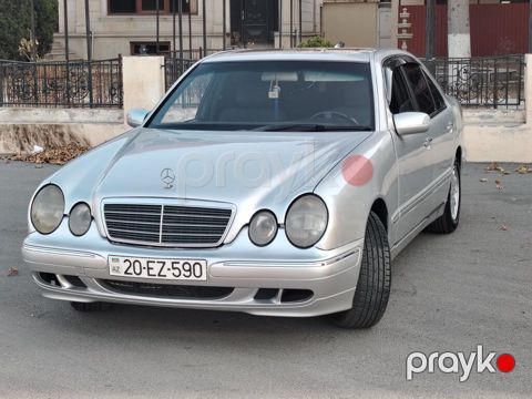 Mercedes-Benz E-Class (W210) sedan – gümüşü rəng. Əsas xüsusiyyətlər — Gəncə