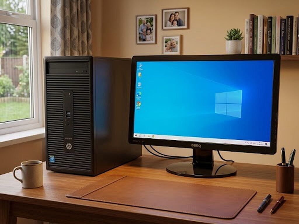 Problemsiz Hp masaustu komputer satilir i5-4 gen (3.0 ghz to 3.70