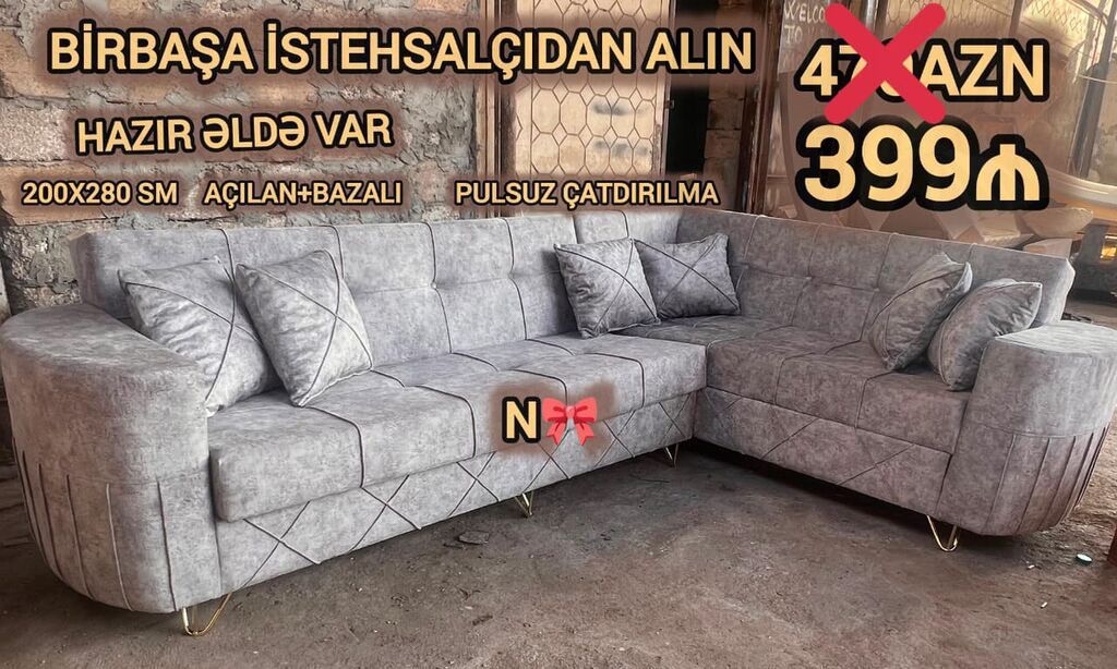 Satılır: *BİRBAŞA İSTEHSALDAN KÜNC DİVAN* Qeyd:*YENİDİR və HAZIR VAR*