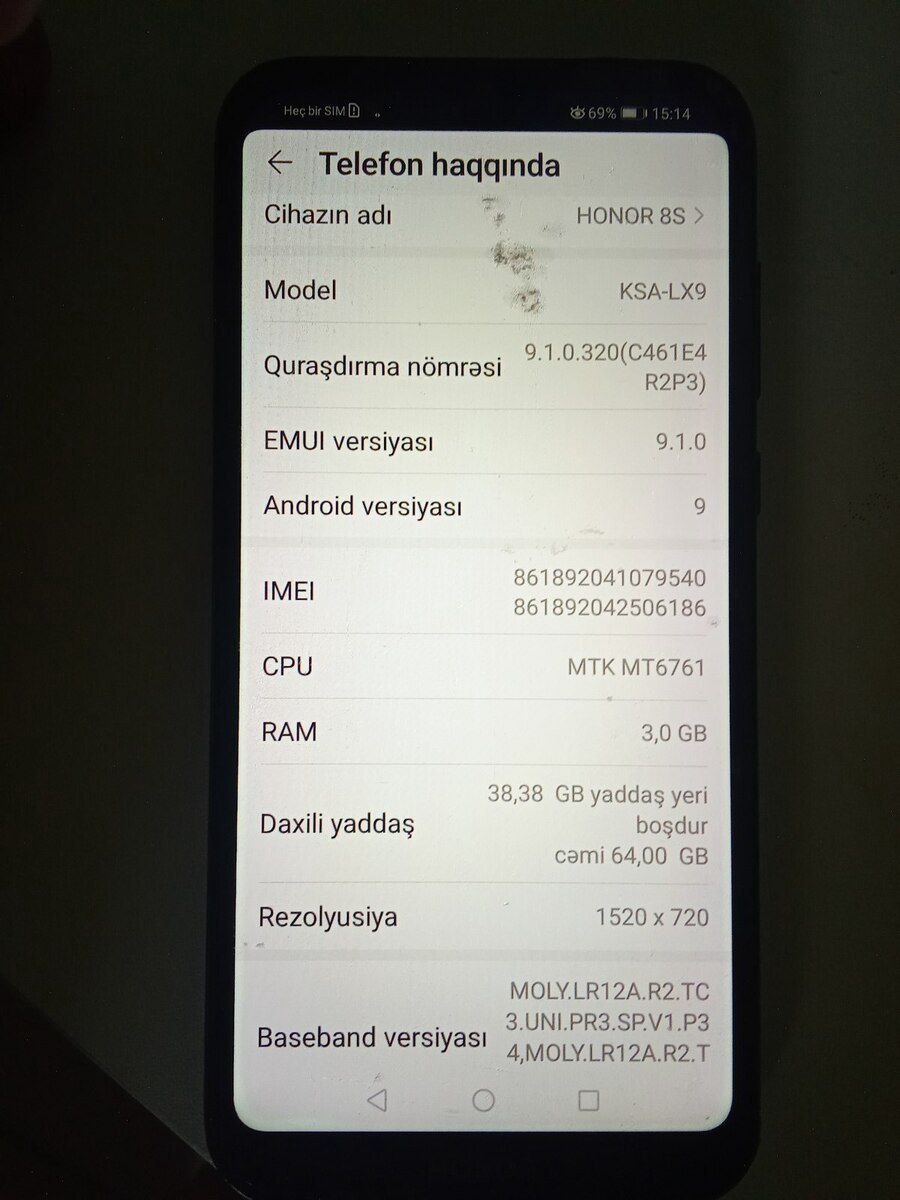 Honor 8S Black 64GB/3GB — Mallar, Bakı