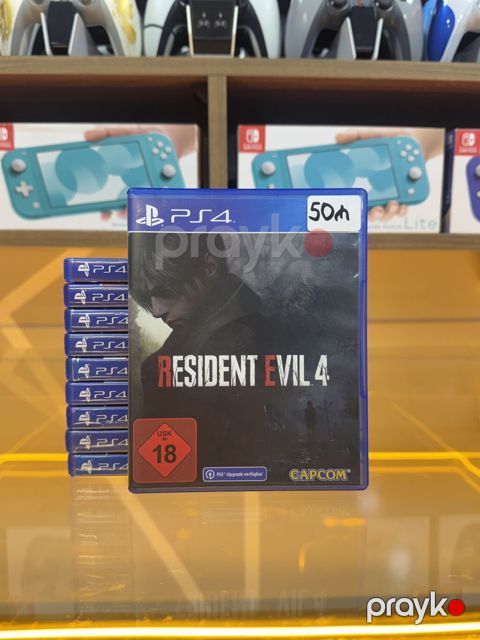 Resident Evil 4-PS4 diski Oyun diski tam işlək vəziyyətdədir, heç bir
