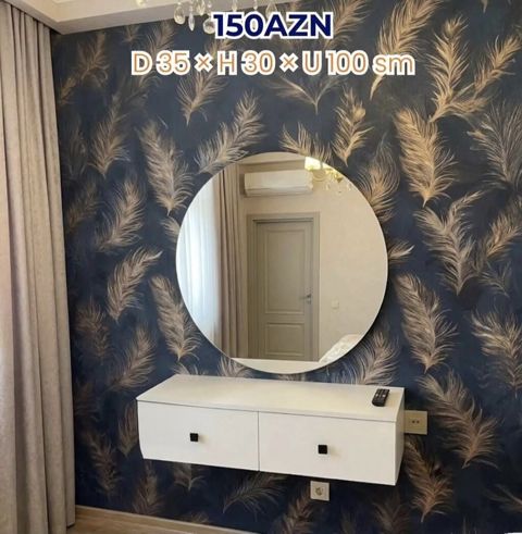 Qiymət: 150 AZN Məhsul: Divara montaj olunan makyaj/console masası və