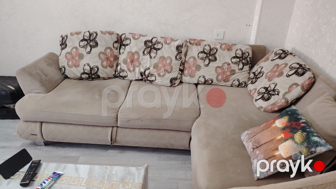 Küncü divan (угловой диван), bej, açılan — Divanlər, Bakı