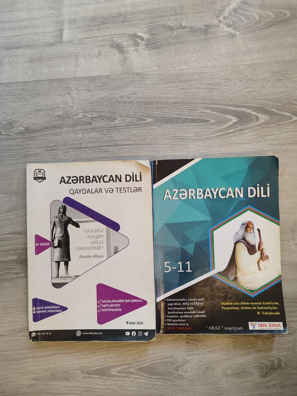 Məhsul: Azərbaycan dili üzrə iki yardımçı dərs vəsaiti və test toplusu