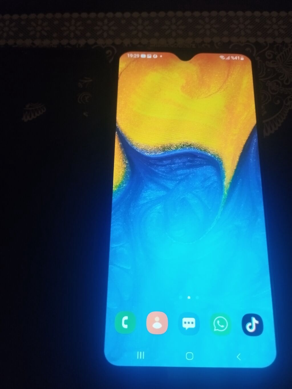 Samsung Galaxy A20, 32 GB, rəng - Mavi, Barmaq izi — Samsung, Gəncə (2)