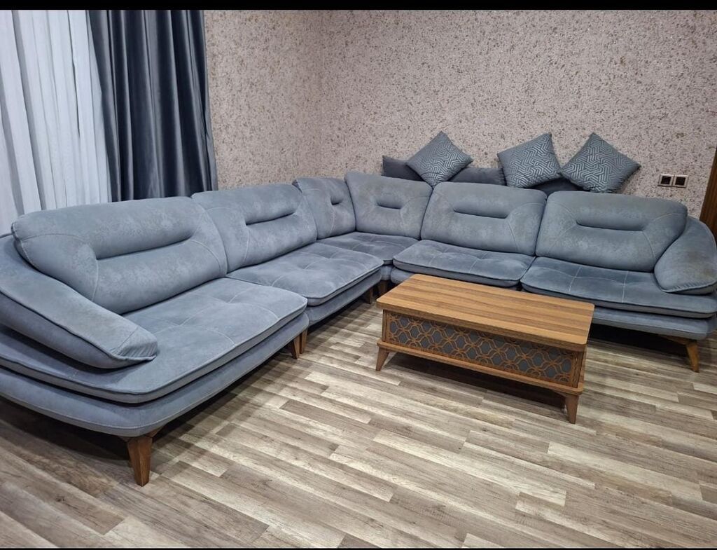 Uqlavoy divan yaxşı veziyyetde Tecili satilir jurnalni masayla — Mebel, Qobu