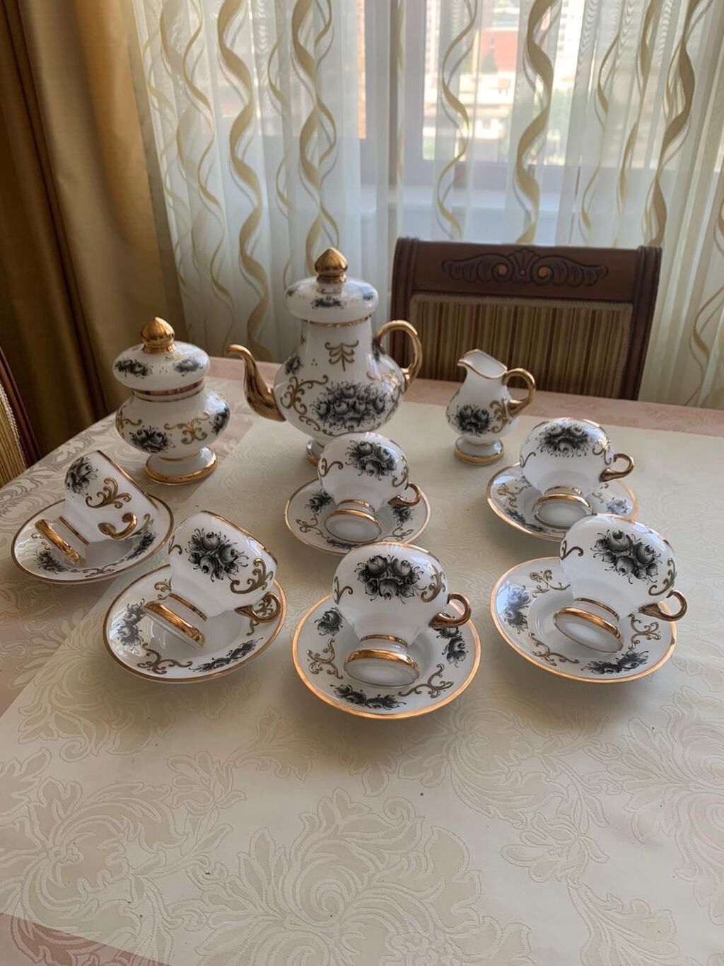 Çay dəsti, rəng - Ağ, Farfor — Mallar, Bakı