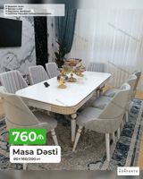 Masa Dəsti – genişləndirilə bilən mexanizmli model - Masa ölçüləri — Mebel