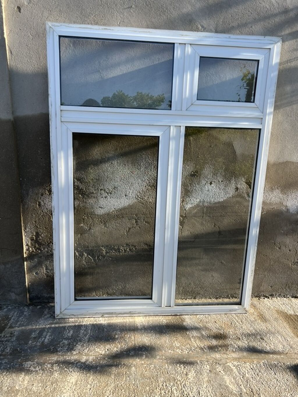 İşlənmiş Təkqat şüşə paketi Plastik pəncərə, Еni: 120 sm, Uzunluğu: 160 sm — Mallar, Digah (4)