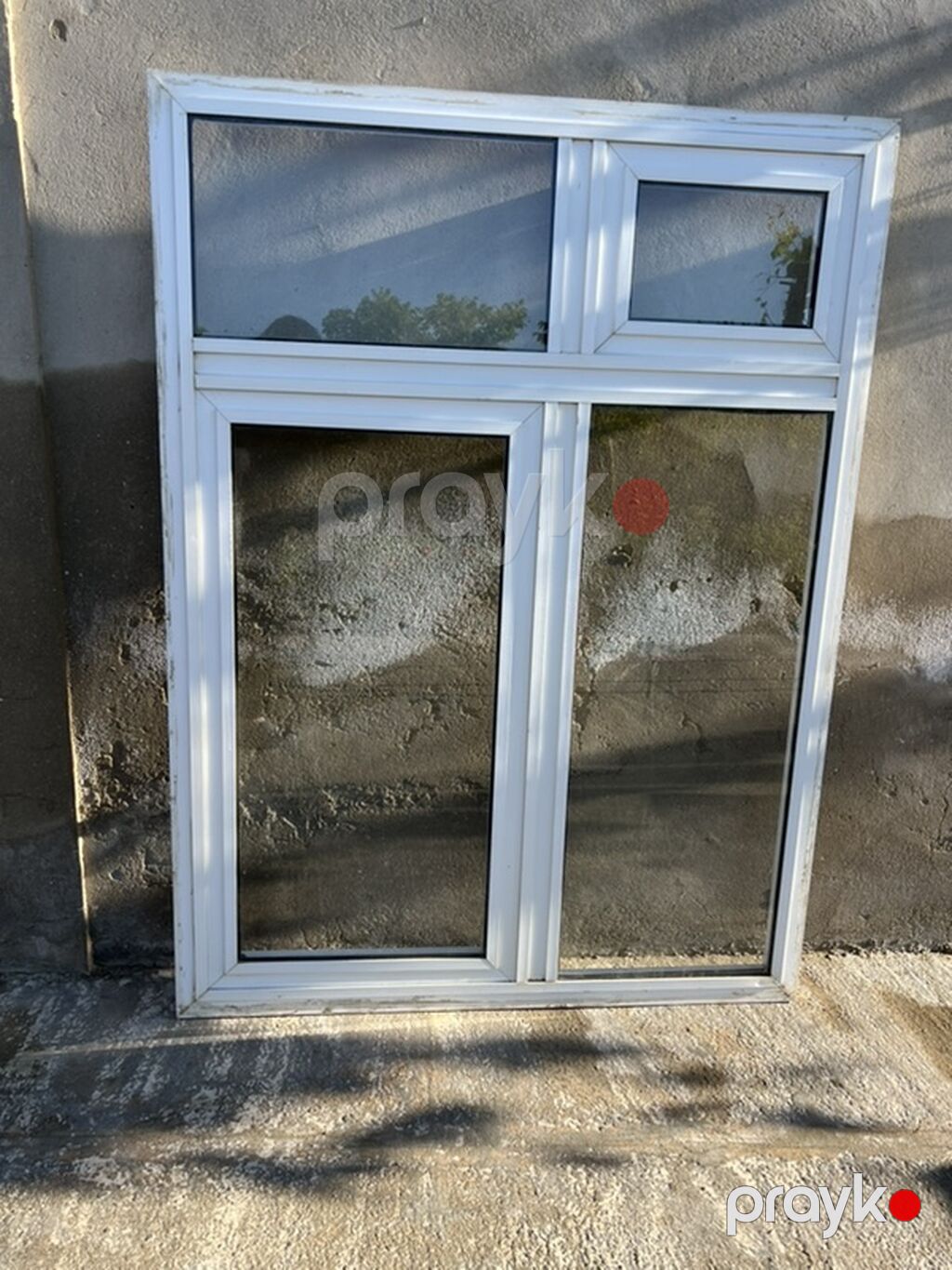 İşlənmiş Təkqat şüşə paketi Plastik pəncərə, Еni: 120 sm, Uzunluğu: 160 sm — Mallar, Digah (4)