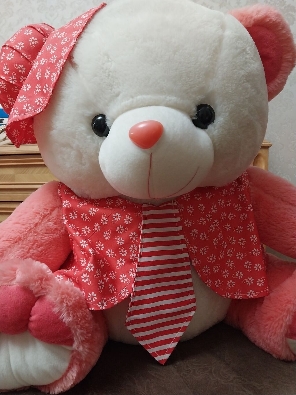 Teddy böyük ölçülü yumuşaq plüş ayı oyuncağı 56×52 sm