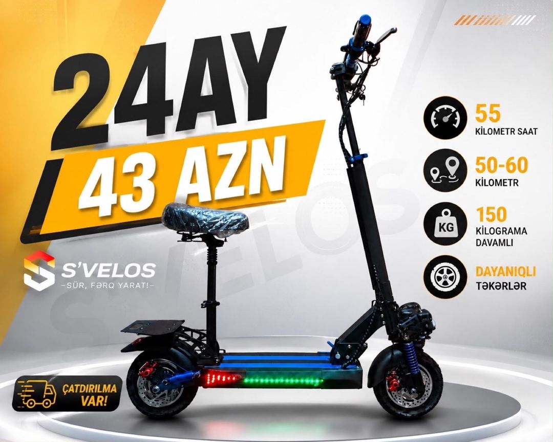Elektrikli Skuter (AF-703) — Mallar, Bakı
