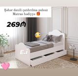 Məhsul: Tək nəfərlik çarpayılar (200x90) - Dizayn: Ağırlıqlı ağ rəng — Goods