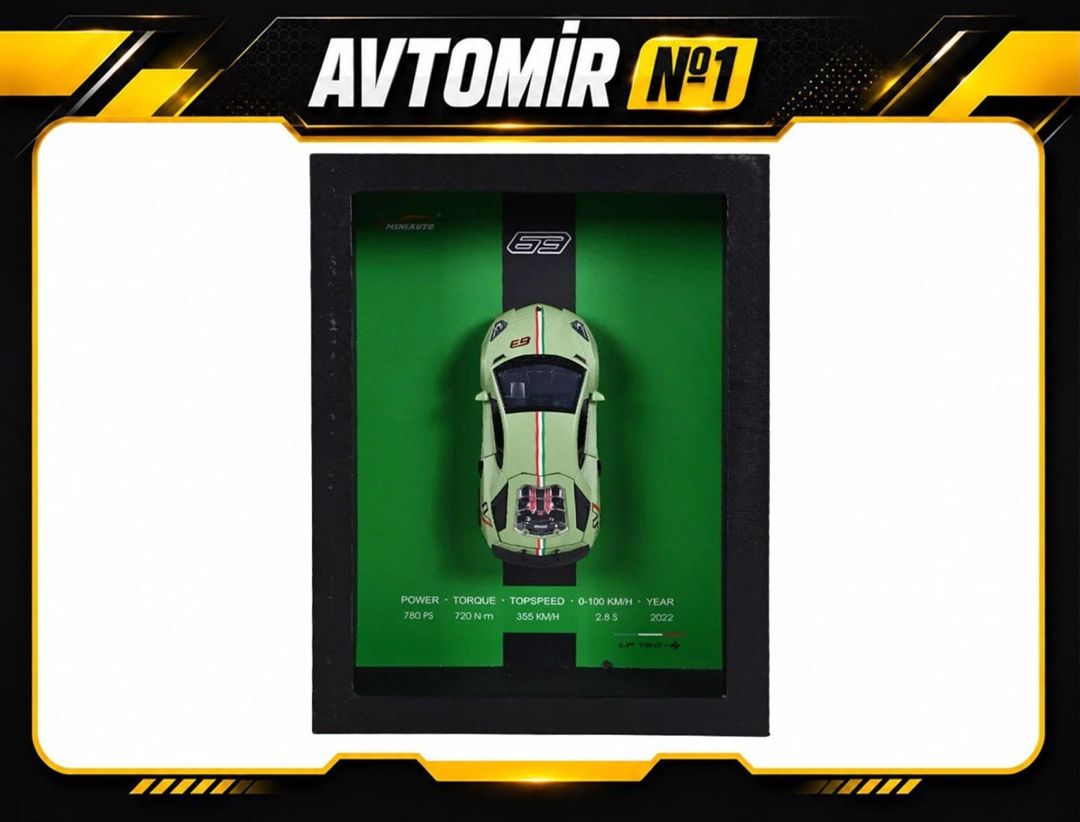 3D çərçivədə metal avtomobil modeli – Die-Cast Maşın Dekoru — Ehtiyat hissələri və aksesuarlar, Bakı