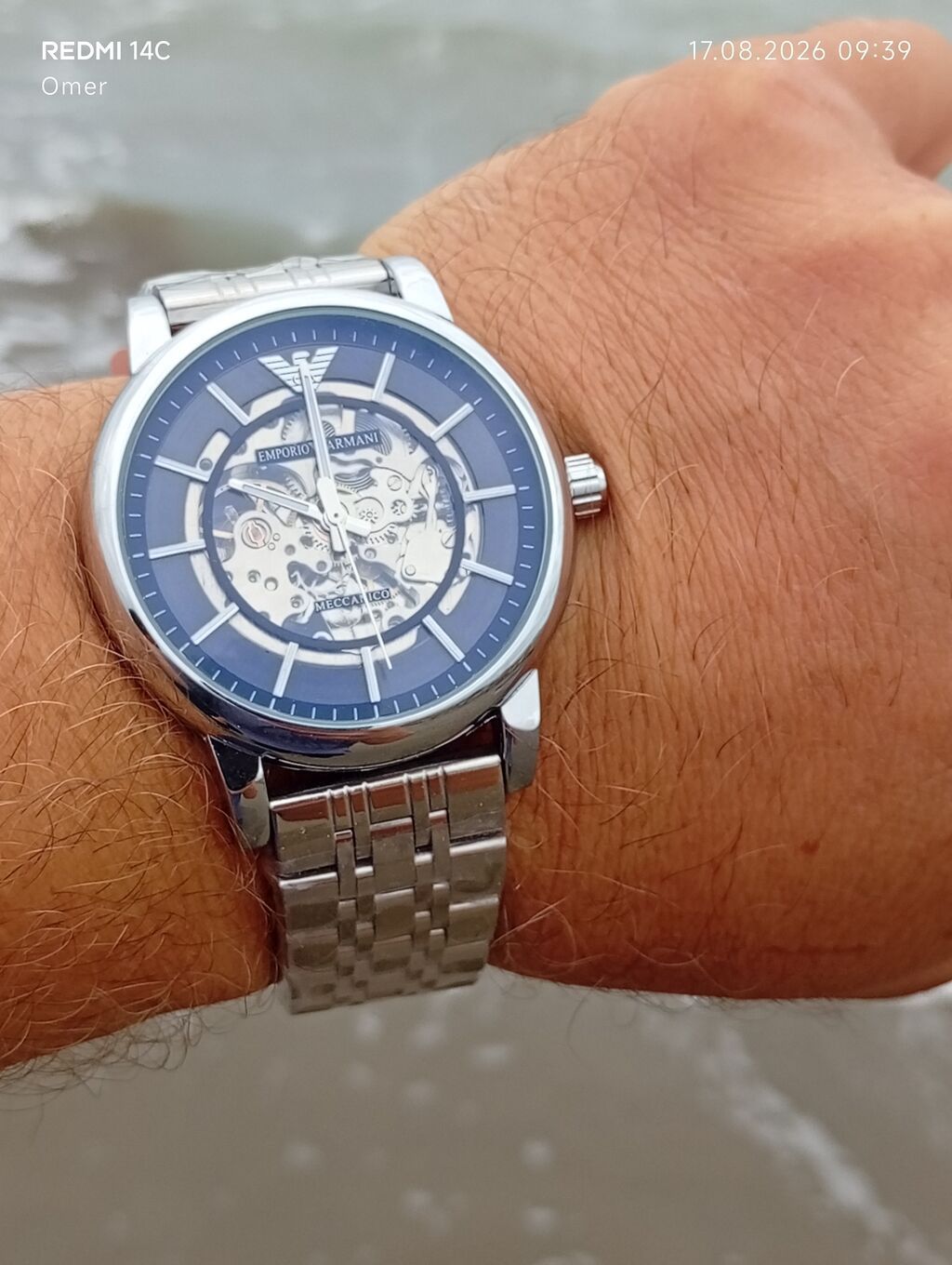 Emporio Armani mexaniki qol saatı - Korpus: paslanmayan polad