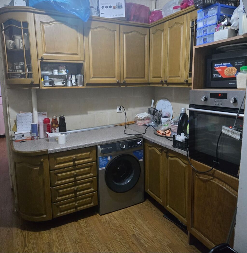 Mətbəx mebeli dəsti - Material: təbii ağacdan (açıq qəhvəyi rəngli — Mebel, Bakı (4)