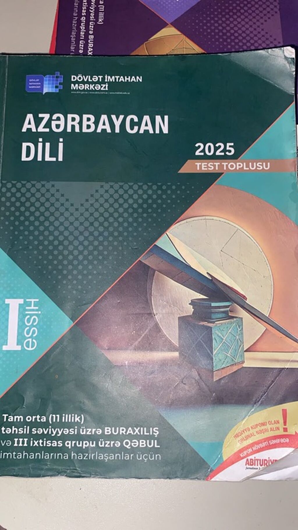 Azərbaycan dili Testlər 11-ci sinif, DİM, 1-ci hissə